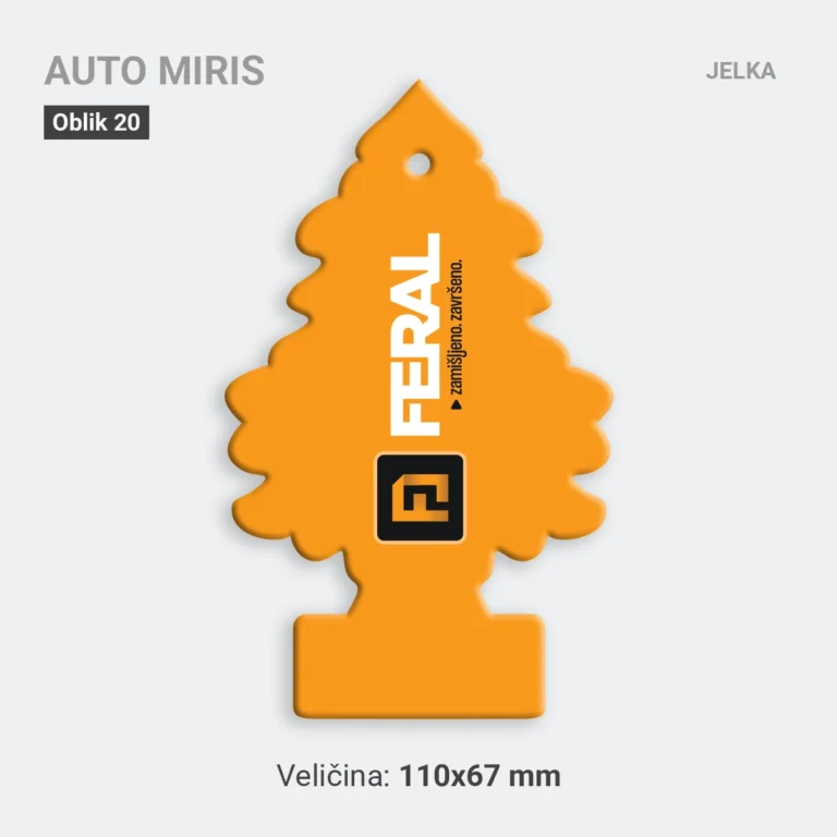 Auto miris jelka narandzasti 20
