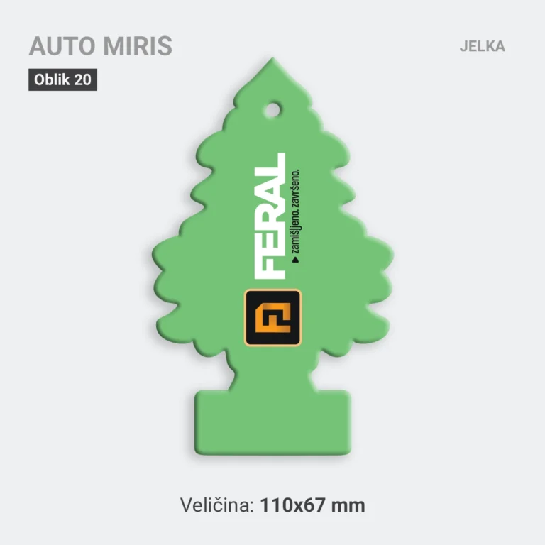 Auto miris jelka zeleni 20