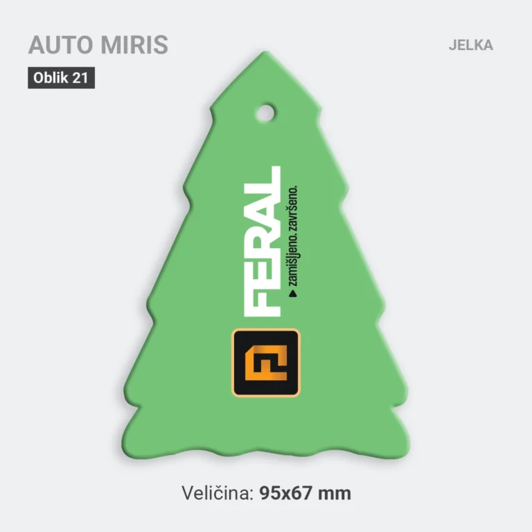 Auto miris jelka zeleni 21
