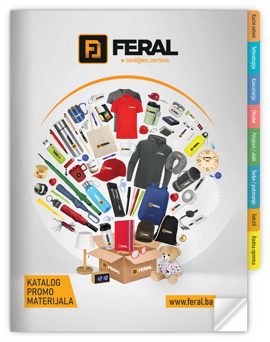 FERAL promo katalog 2026 s promotivnim artiklima i poslovnim poklonima